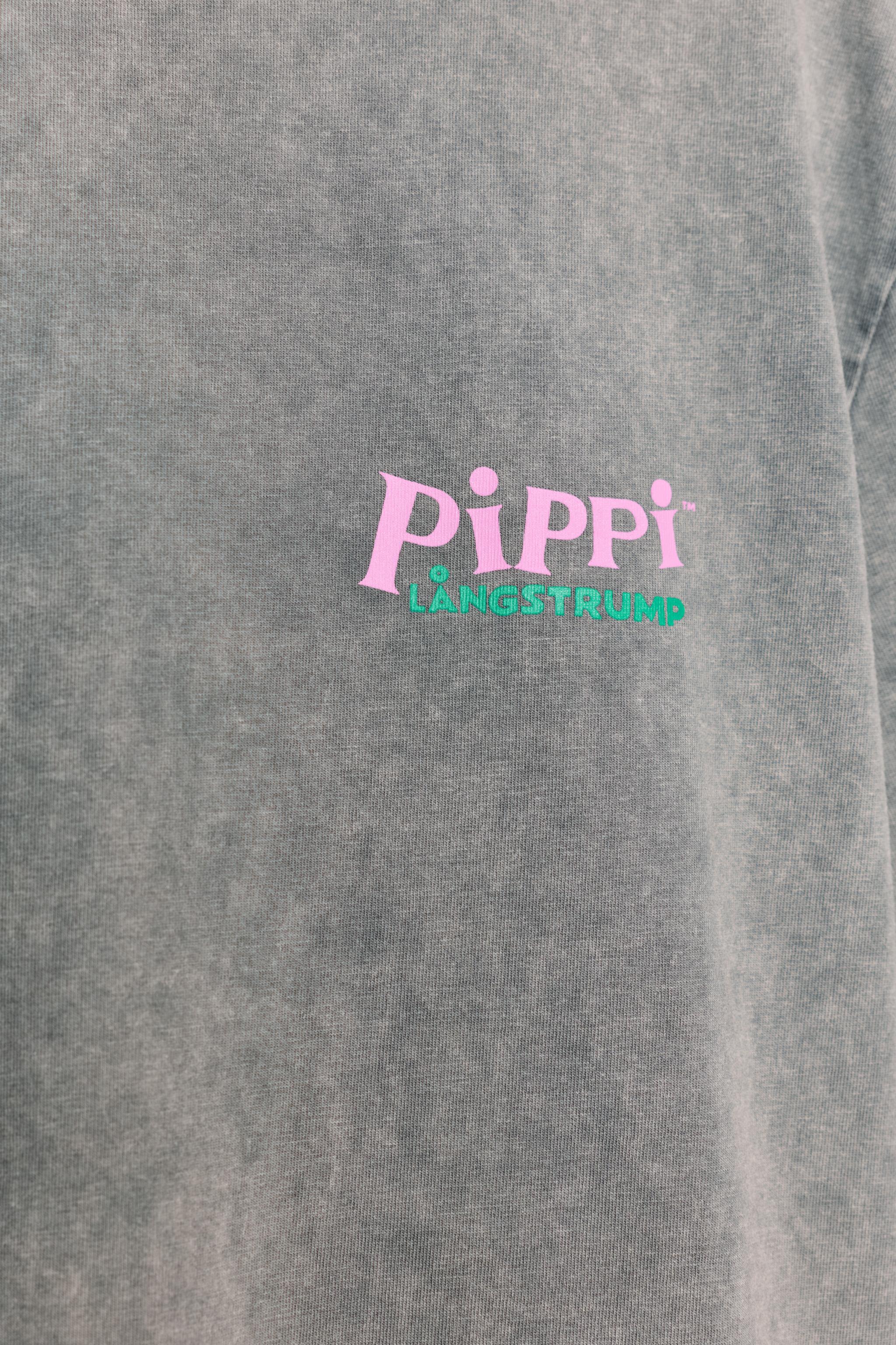 T-SHIRT PIPPI LÅNGSTRUMP™ EFFET DÉLAVÉ